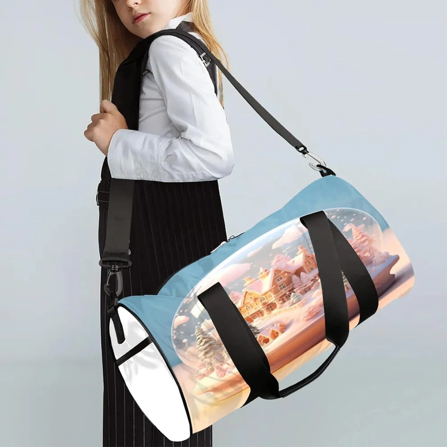 Crystal Ball Pattern Sports Gym Bag for Men Women Lightweight Travel Duffle Bag with Shoulder Strap Waterproof Carry On Weekender Overnight Bag for Travel Sports Gym