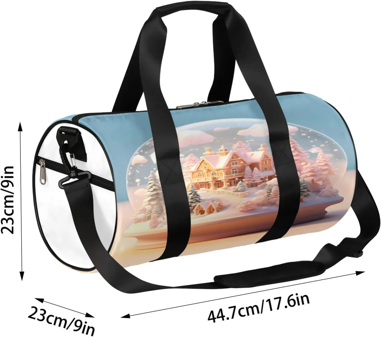 Crystal Ball Pattern Sports Gym Bag for Men Women Lightweight Travel Duffle Bag with Shoulder Strap Waterproof Carry On Weekender Overnight Bag for Travel Sports Gym