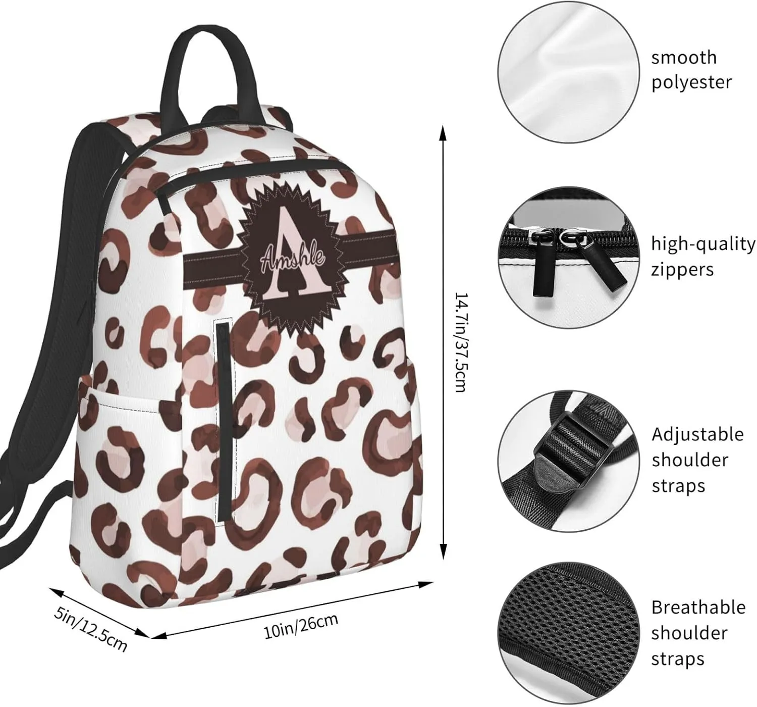 Custom Backpack| Custom Name Backpacks For Her/Him For Work,Weekend Getaway,Traveling,Hiking,Camping Personalized Backpack| Multiple Colors Are Available (37.5 * 26 * 12.5cm,style 1)