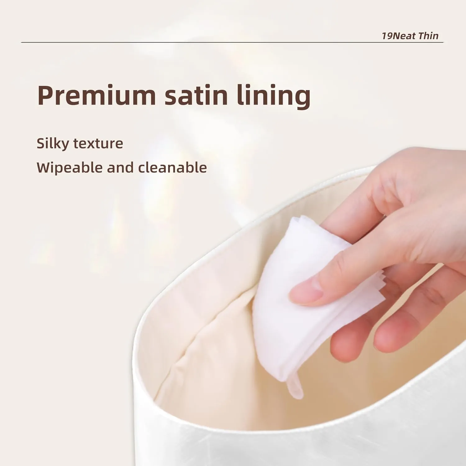 Custom Lightweight Insert Compatible with Bohème Hobo, Waterproof Dupontpaper Surface and Silky Satin Lining(Custom Lining Color)
