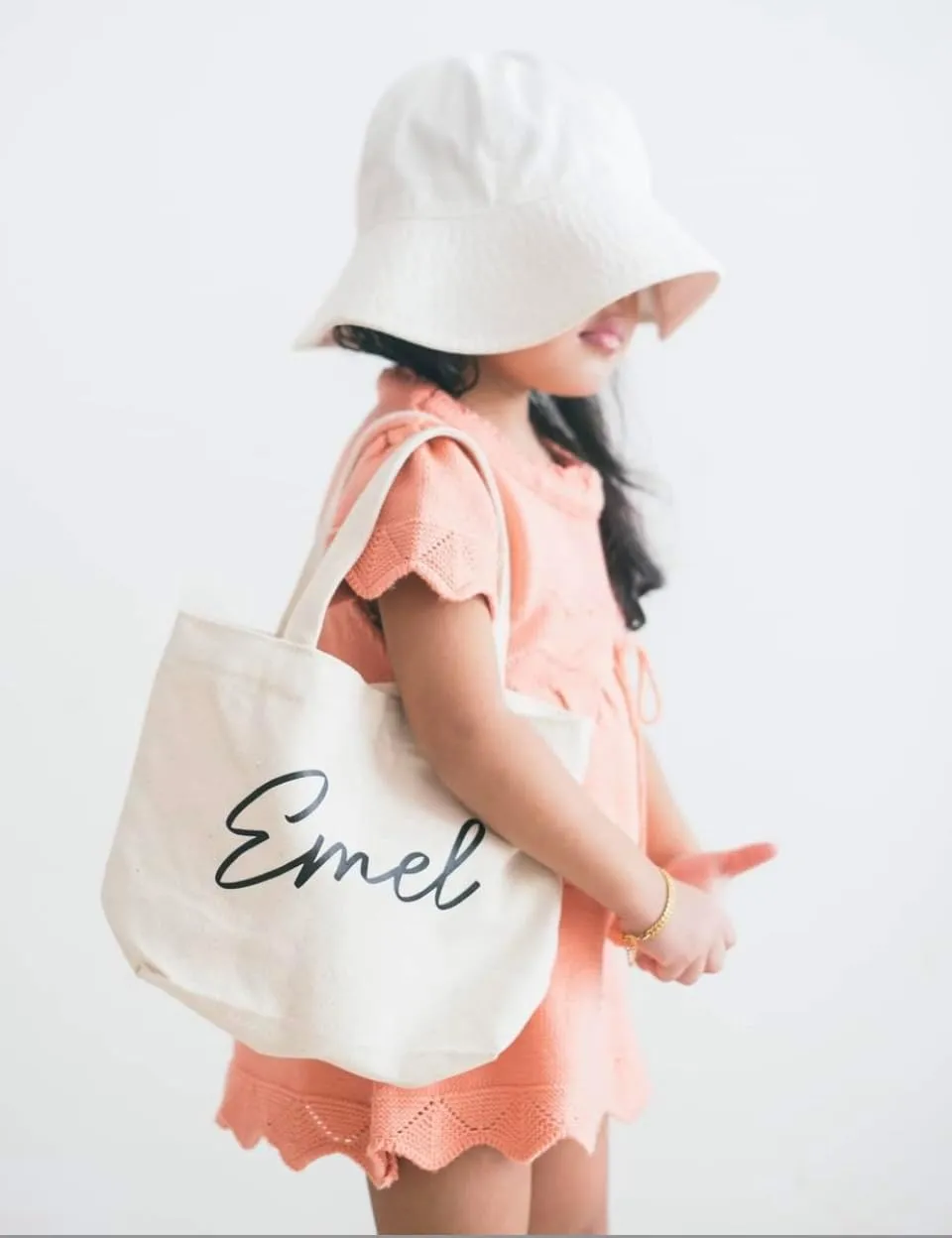 Custom Small Canvas Tote Bag 10" x 8" x 3" DIY Blank Canvas Bag for Printing Embroidery Painting Eco-Friendly Cotton Tote