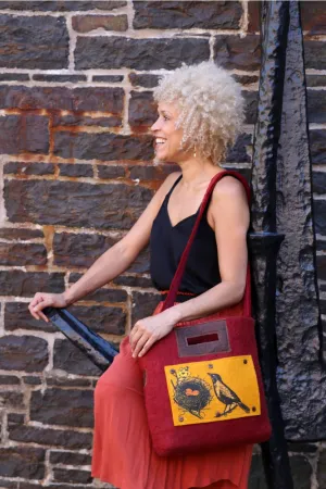 Customizable Felted Wool Tote