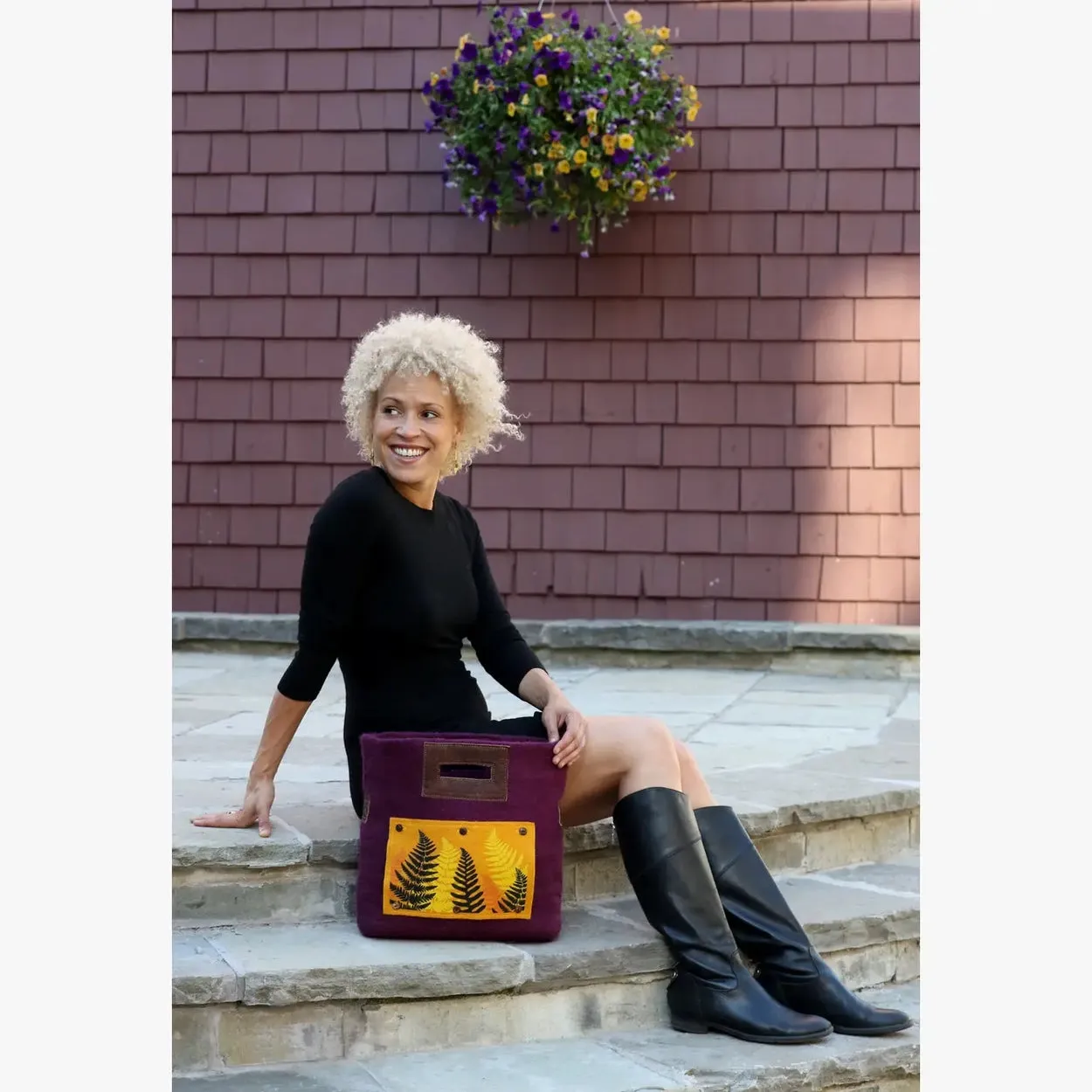 Customizable Felted Wool Tote