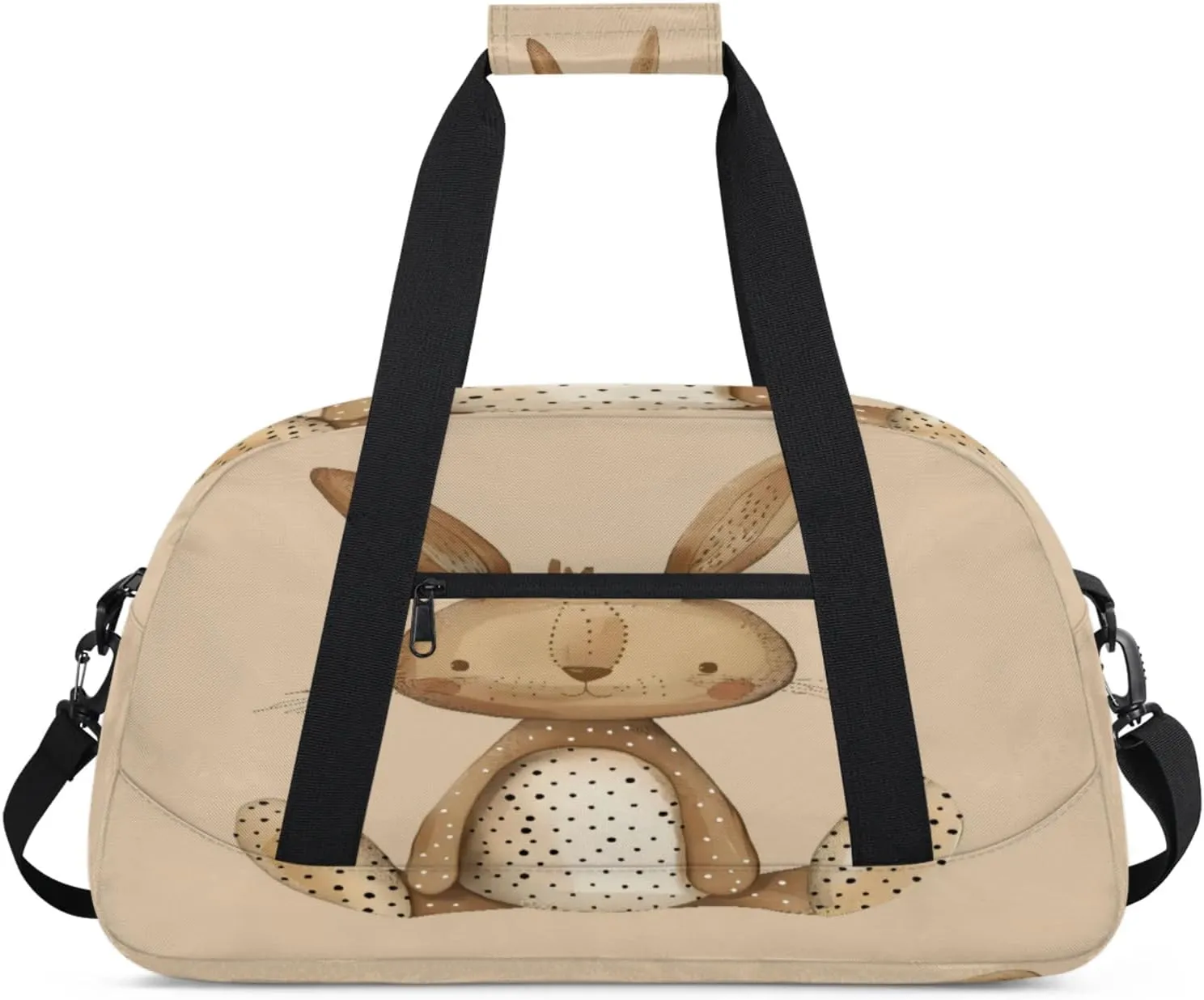 Cute Bunny Gym Bag for Women Men, Sports Travel Duffel Bag Lightweight Workout Bag Carry On Overnight Weekender Bag