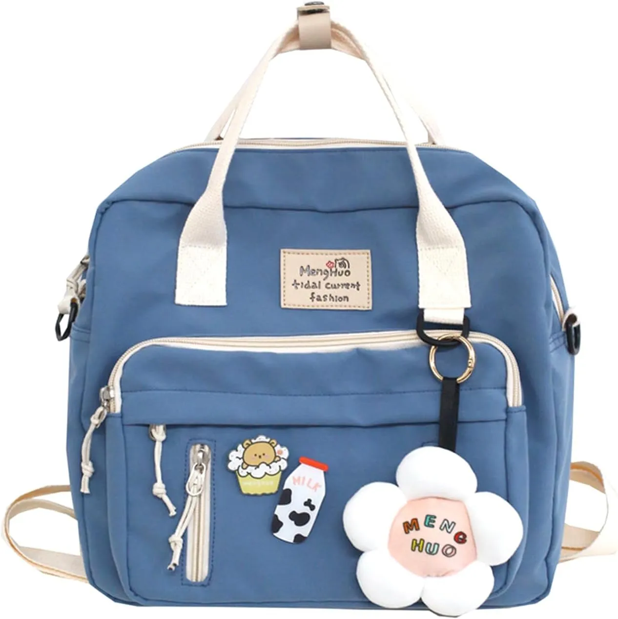 Cute Messenger Bag Y2K Kawaii Crossbody Bag Japanese Backpack Aesthetic Ita Bags with Kawaii Accessories