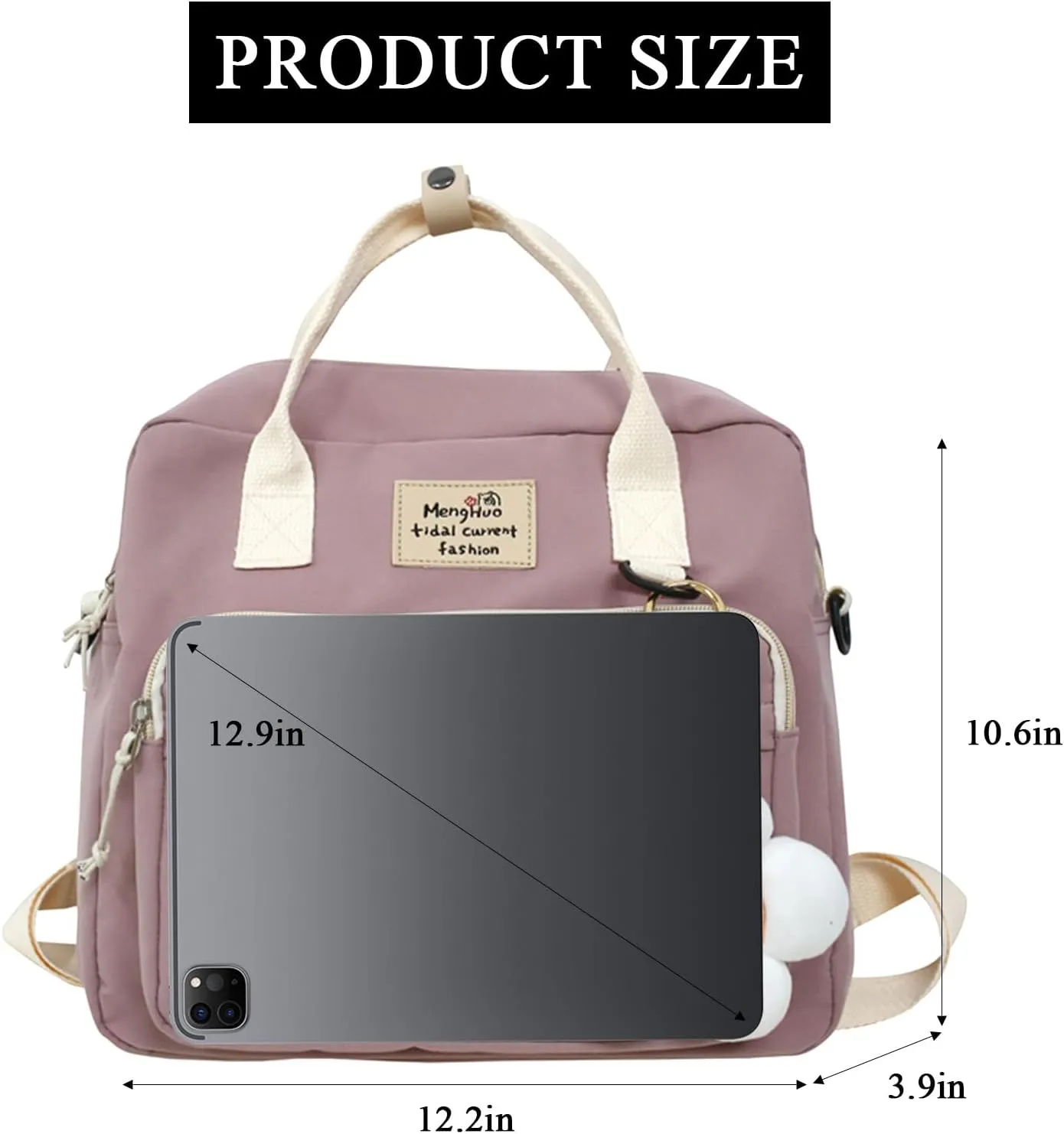 Cute Messenger Bag Y2K Kawaii Crossbody Bag Japanese Backpack Aesthetic Ita Bags with Kawaii Accessories