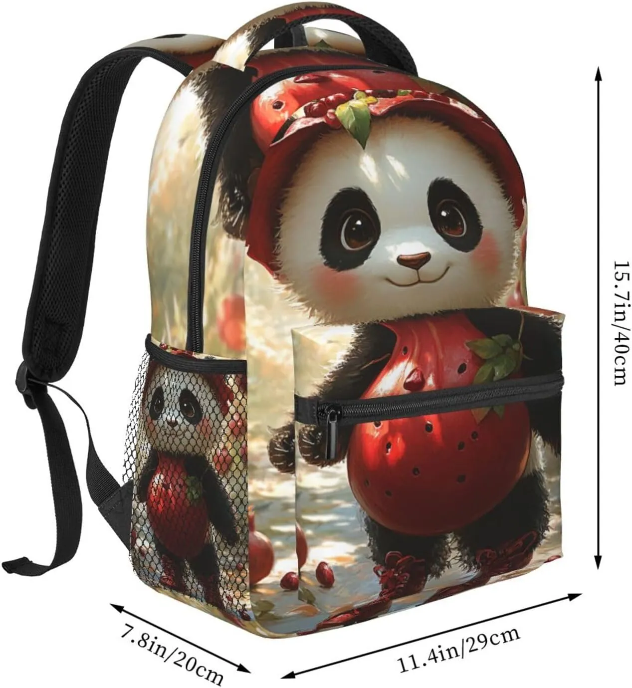 Cute Panda Casual Backpack For Trekking Commute Men/Male