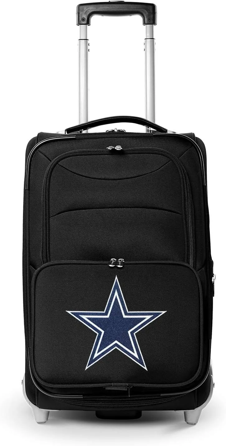 Dallas Cowboys 21” Rolling Carry-On Luggage- Travel with NFL Licensed Bag- Great for Airports and Trips