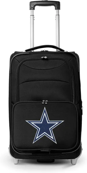 Dallas Cowboys 21” Rolling Carry-On Luggage- Travel with NFL Licensed Bag- Great for Airports and Trips