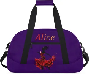 Dance Duffle-Bag for Teens Girls,Custom Ballet-Bag for Dancer,Carry-on Lightweight for Travel-Duffle,Overnight,Workout Dance Red