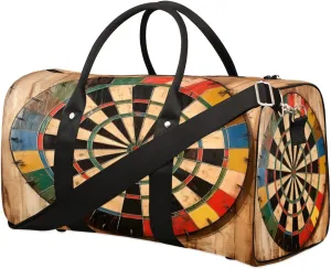 Dart Turntable Duffel Bags Large Tote Bag Overnight Bags for Women Men Lightweight Duffel Bag Adjustable Strap Carry On Bag Waterproof Gym Travel Bag