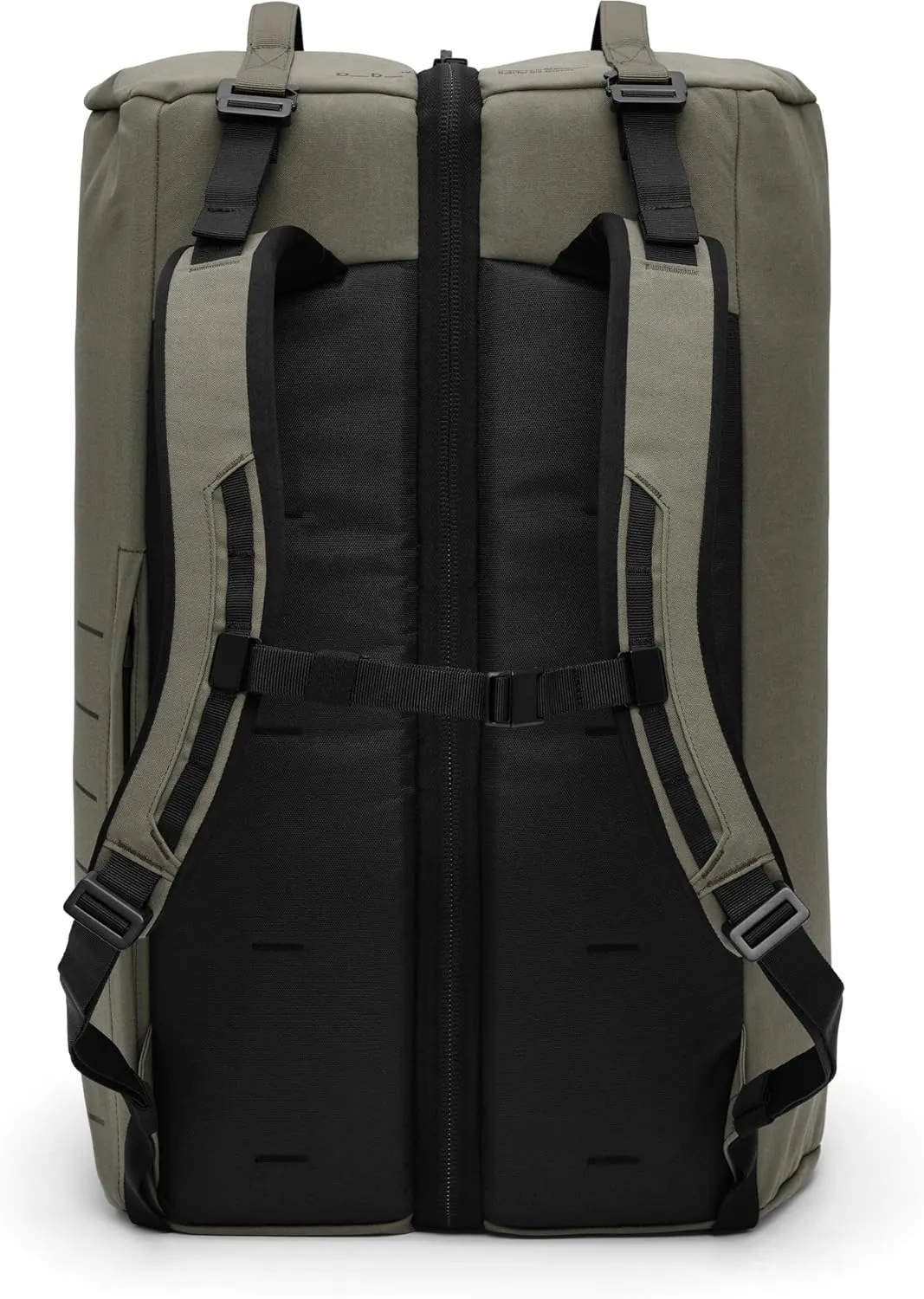 Db Journey Roamer Pro Split Duffel Bag, Travel Duffel Backpack, Convertible Weekender & Carry On with Roller Bag Hook-Up, 70L - Forest Green