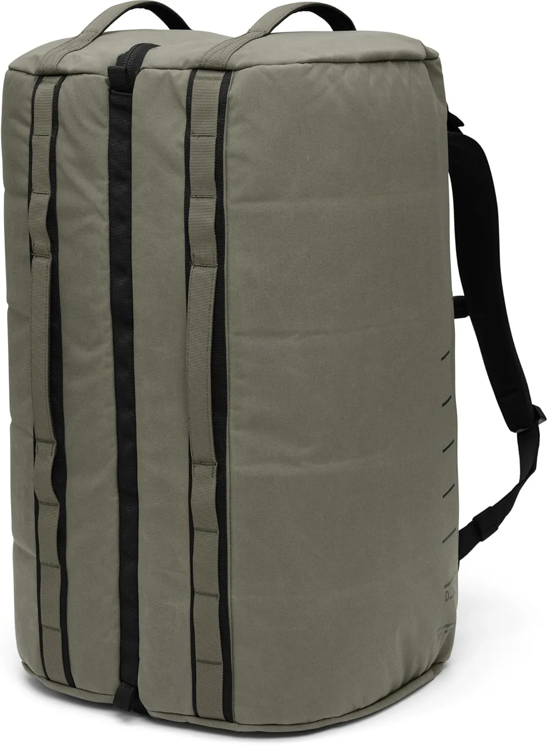 Db Journey Roamer Pro Split Duffel Bag, Travel Duffel Backpack, Convertible Weekender & Carry On with Roller Bag Hook-Up, 70L - Forest Green