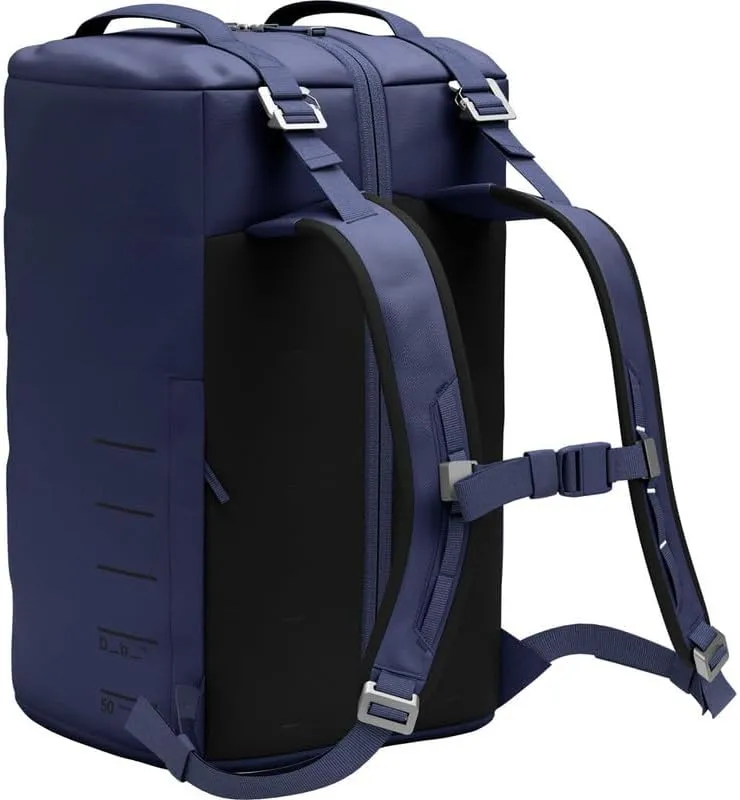 Db Journey Roamer Pro Split Duffel Bag, Travel Duffel Backpack, Convertible Weekender with Ergonomic Straps for Comfort, Carry On with Roller Bag Hook Up System, 50L - Blue Hour
