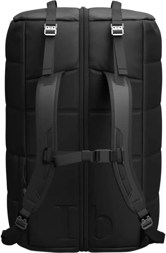 Db Journey Roamer Pro Split Duffel Bag, Travel Duffel Backpack, Convertible Weekender with Ergonomic Straps for Comfort, Carry On with Roller Bag Hook Up System, 90L - Black Out