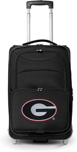 Denco Georgia Bulldogs 21” Rolling Carry-On Luggage - Travel in Style - Officially Licensed by University of Georgia - Great for Airports & Trips