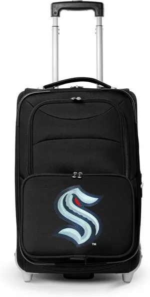 Denco Seattle Kraken 21” Rolling Carry-On Luggage - Travel in Style - NHL Licensed Bag - Great for Airports & Trips