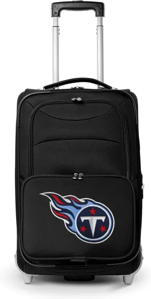Denco Tennessee Titans 21” Rolling Carry-On Luggage- Travel with NFL Licensed Bag- Great for Airports and Trips