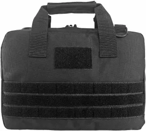 Depring Gun Case Bag Tactical Pistol Handbag Firearm Carry Pouch with Lockable Zipper for Shooting Hunting Range Transport (Black)