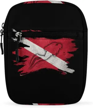 Diver Down Flag Mini Crossbody Bag Shoulder Bag Small Messenger Bag Unisex