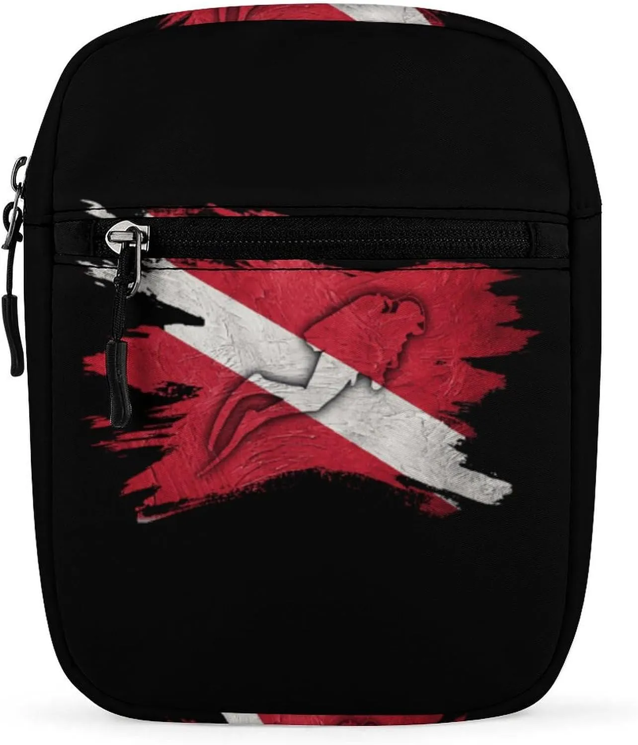 Diver Down Flag Mini Crossbody Bag Shoulder Bag Small Messenger Bag Unisex