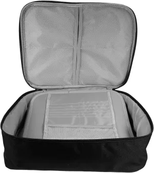 Document Case Lock Portable Travel Document Storage Bag Multi-layer File Organizer for Home Office Safe