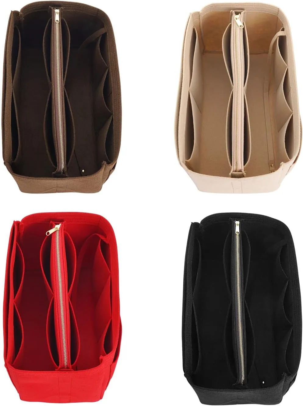 DOIAPUOS Purse Organizer Inserts for Louis Vuitton Speedy 35 Handbags (Red,Large)