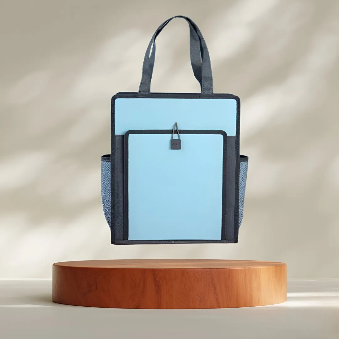 DOUBLE LAYER MULTI-PURPOSE ZIPPER HANDBAG (VERTICAL)