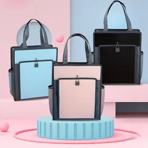 DOUBLE LAYER MULTI-PURPOSE ZIPPER HANDBAG (VERTICAL)