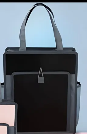DOUBLE LAYER MULTI-PURPOSE ZIPPER HANDBAG (VERTICAL)