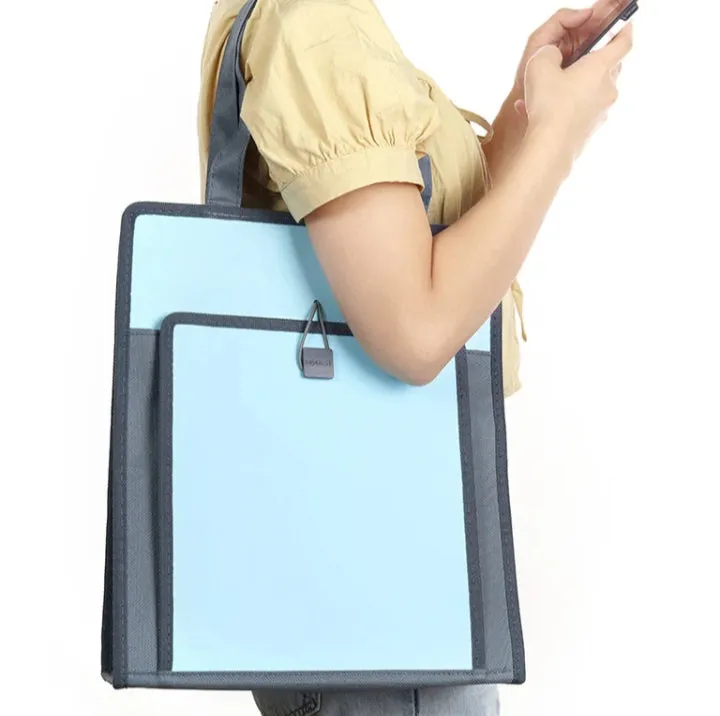 DOUBLE LAYER MULTI-PURPOSE ZIPPER HANDBAG (VERTICAL)