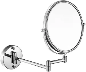 Double-Sided Cone Mirror, 10x Expandable Mirror, Wall-Mounted Makeup Mirror, Folding Mirror, 360 Degree Rotating Bathroom Bathroom Mirror