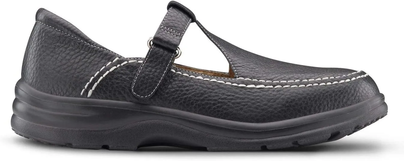 DR. COMFORT Lu Lu Mary Jane Comfortable Diabetic Shoes for Women with Gel Inserts-Leather Dress Shoes