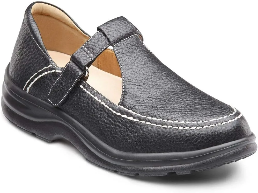 DR. COMFORT Lu Lu Mary Jane Comfortable Diabetic Shoes for Women with Gel Inserts-Leather Dress Shoes