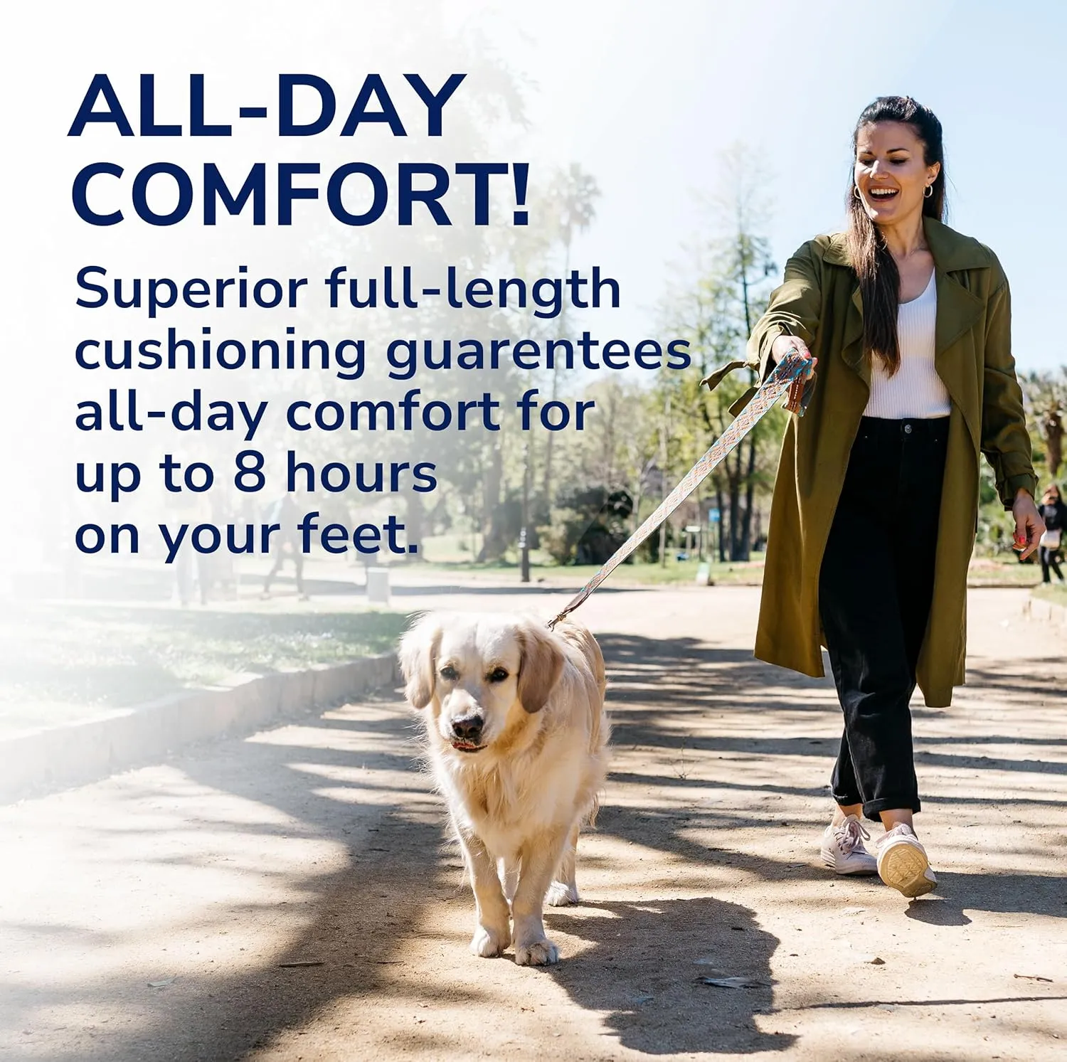 Dr. Scholl's Custom FiT Comfort – Plantar Fasciitis Insoles, Orthotics Shoe Inserts with Arch Support for Men & Women, Suitable for 220  lbs, Stay on Your Feet All-Day with Optimum Cushioning, CF680