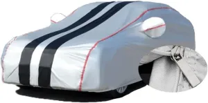 DUBOM Car Cover Waterproof for Ligier IXO, JS50, JS5OL, JS, Waterproof Outdoor Car Covers Breathable Large Cover with Straps Zip Dustproof Windproof UV Protection(Color:B2,Size:JS)