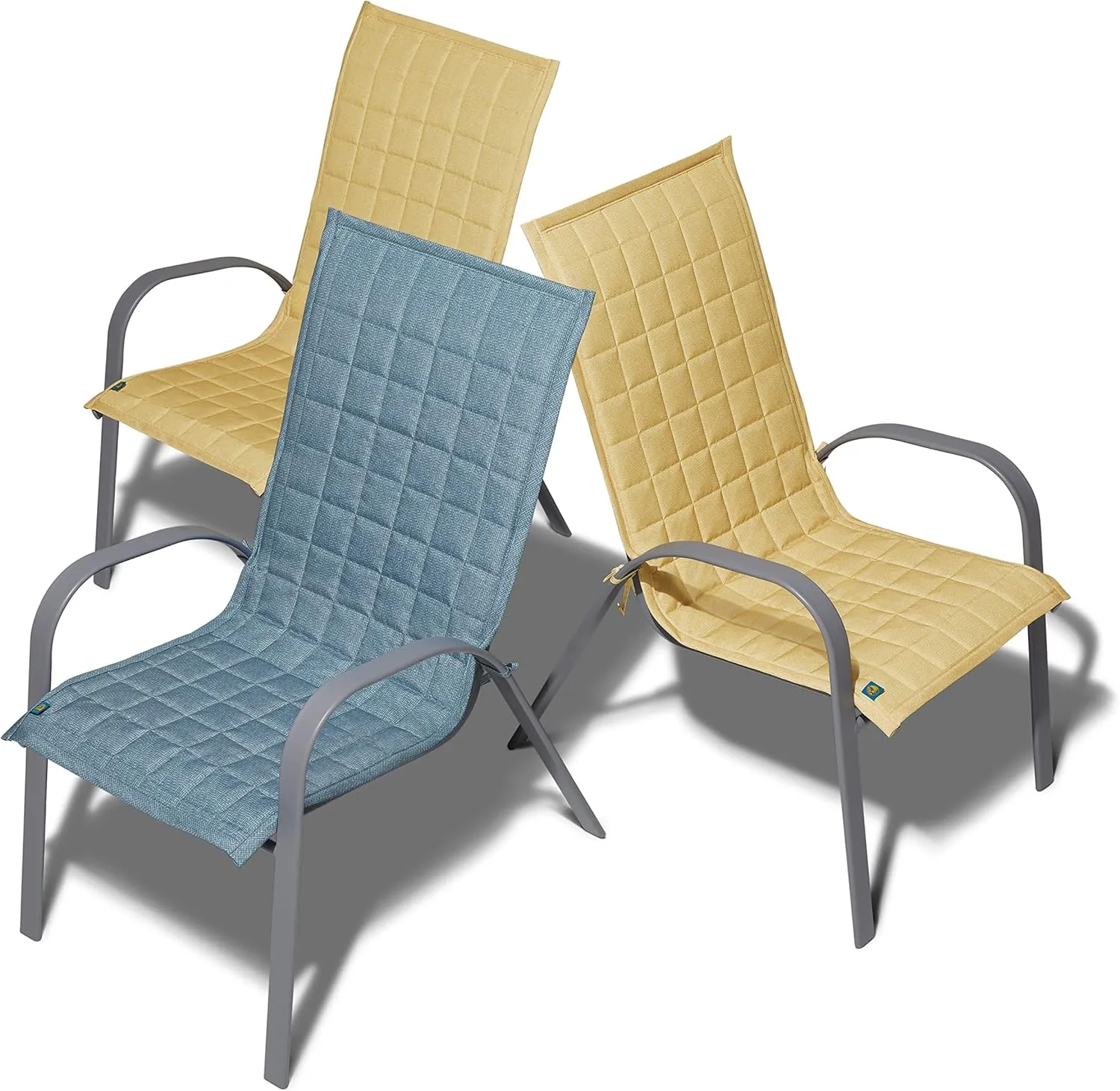 Duck Covers Weekend Water-Resistant Patio Chair Slipcover, 45 x 20 Inch, Blue Shadow, Outdoor Chair Covers