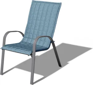 Duck Covers Weekend Water-Resistant Patio Chair Slipcover, 45 x 20 Inch, Blue Shadow, Outdoor Chair Covers