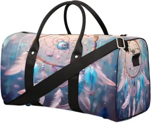 Duffel Bags Bohemian Dreamcatcher Large Tote Bag Ethic Feathers Overnight Travel Bags for Women Men Lightweight Duffel Bag Adjustable Strap Carry On Bag Waterproof Gym Travel Bag
