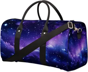 Duffel Bags Nebula Explosion Large Tote Bag Galaxy Overnight Travel Bags for Women Men Lightweight Duffel Bag Adjustable Strap Carry On Bag Waterproof Gym Travel Bag
