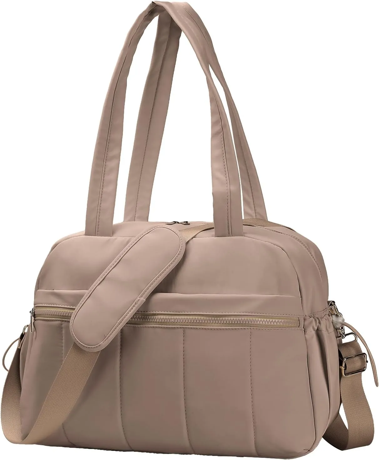 Duffle Bag for Travel, Gym Bag for Women, Small Puffer Tote Carry On Bag, Duffle Weekender Bag with Wet Pocket