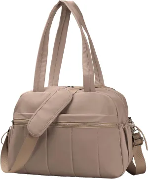 Duffle Bag for Travel, Gym Bag for Women, Small Puffer Tote Carry On Bag, Duffle Weekender Bag with Wet Pocket