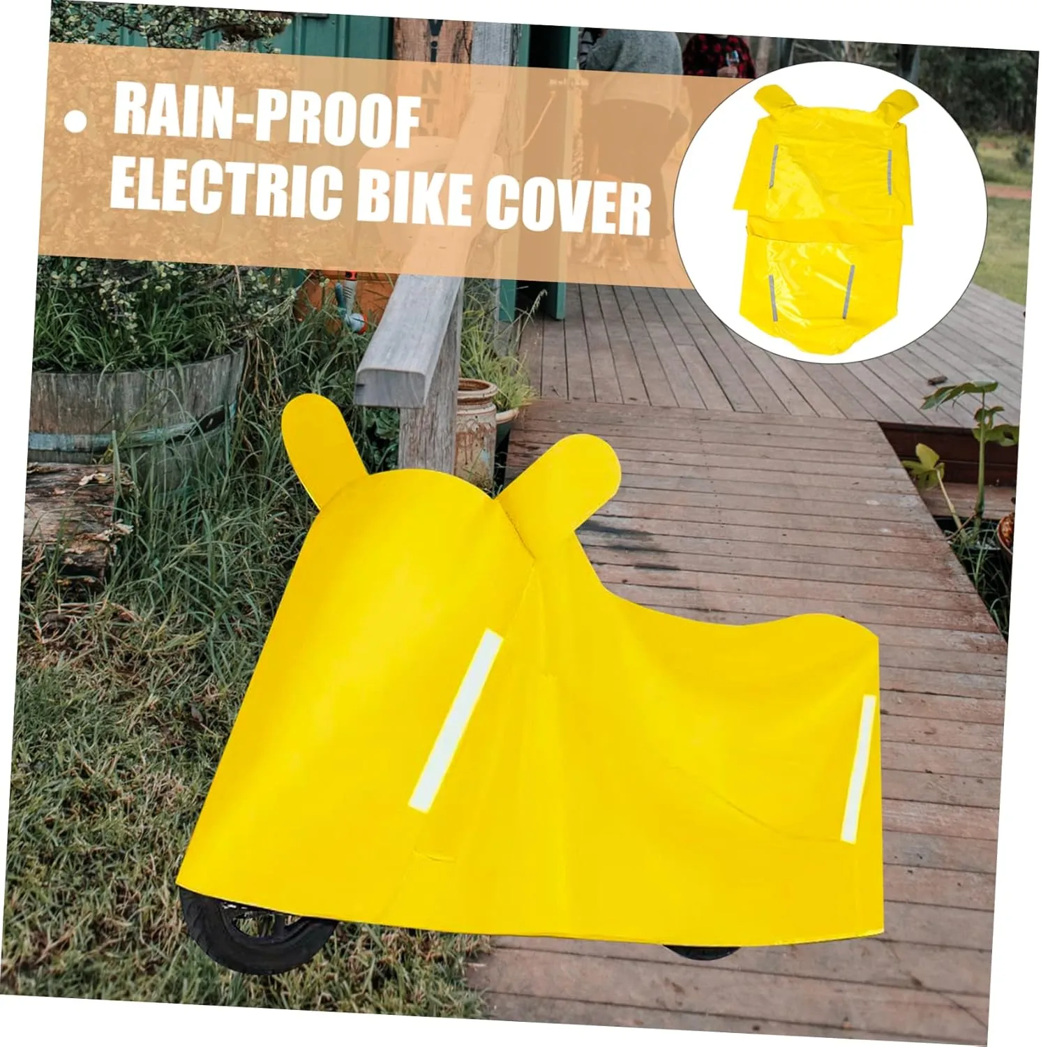 Electric Bike Rainproof Cover Lightweight Protective Sleeve for Outdoor Storage Scratch Breathable Motorbike Protector Fits Easy to Organize Storage Bag