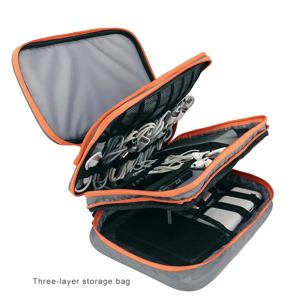 Electronic Accessories Multi Layer Tote Case