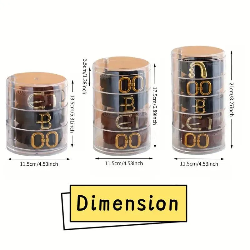 Elegant Rotating Jewelry Organizer – Transparent, Multi-Layer Storage Box