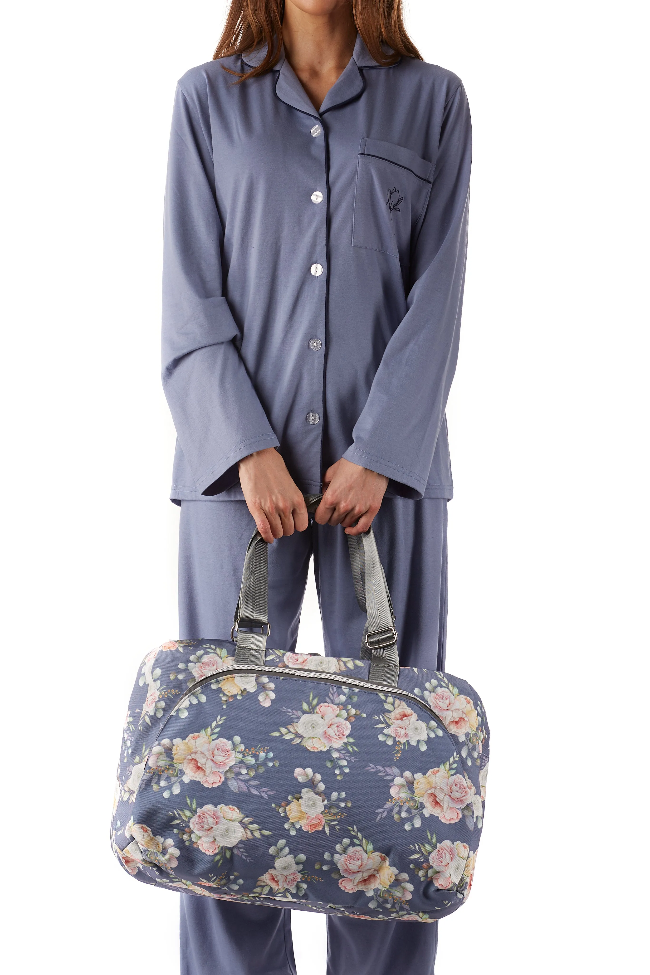 Emma Rose Canvas Weekend Duffle Bag
