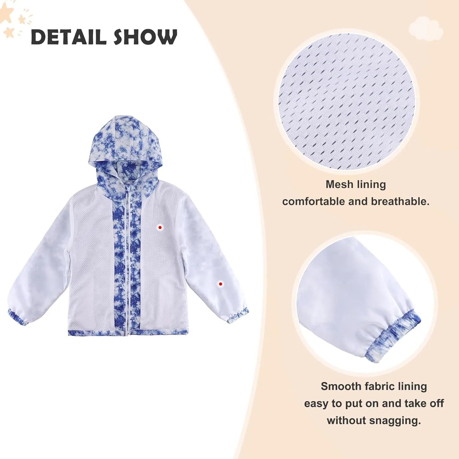 ESTAMICO Boys Windbreaker Jacket Fashion Hoodies Outwear Coat Waterproof Zipper Raincoat, 4T-12
