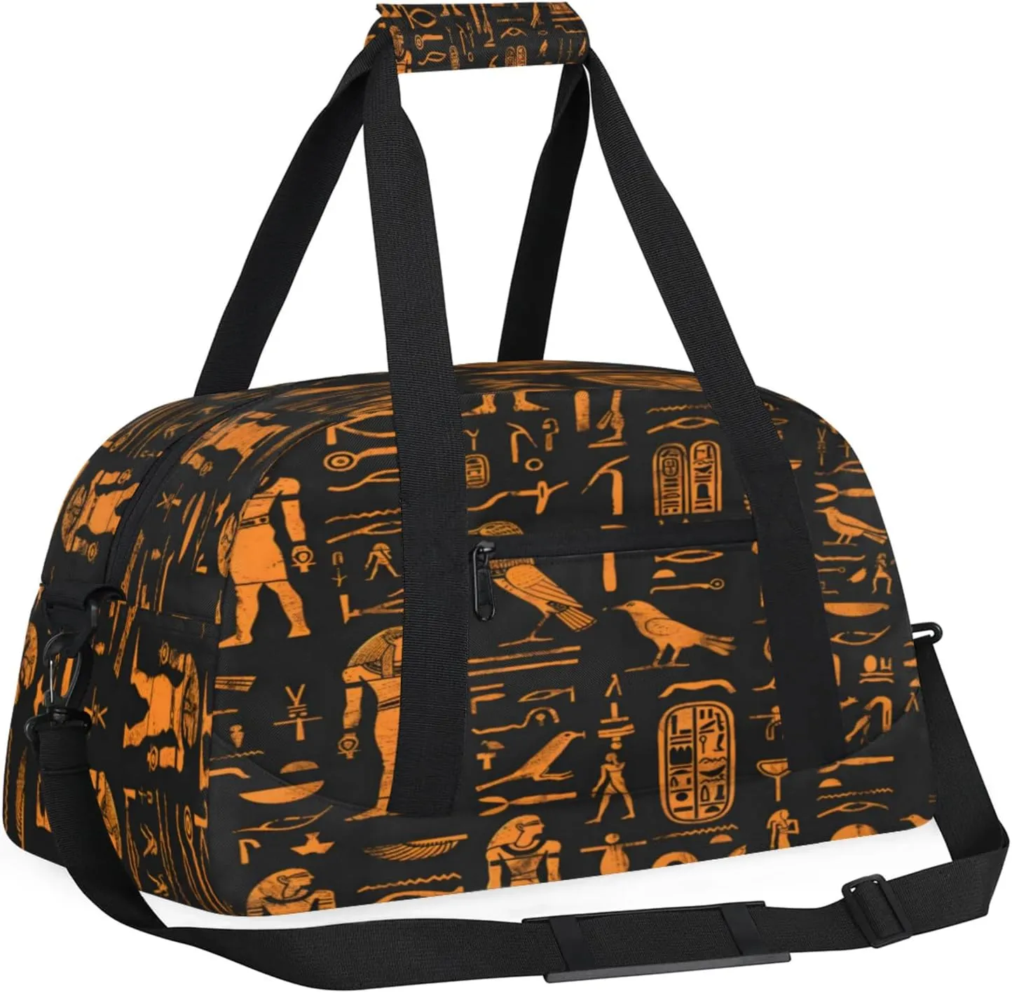 Ethnic Egypt Egyptian Gym Bag for Women Men, Sports Travel Duffel Bag Lightweight Workout Bag Carry On Overnight Weekender Bag
