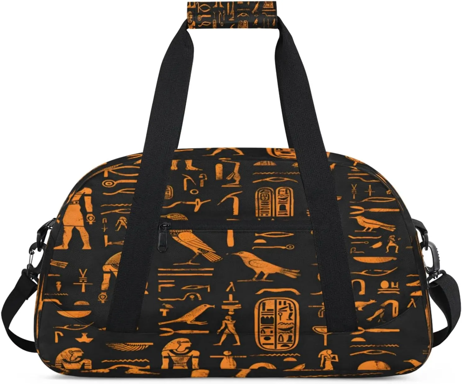 Ethnic Egypt Egyptian Gym Bag for Women Men, Sports Travel Duffel Bag Lightweight Workout Bag Carry On Overnight Weekender Bag