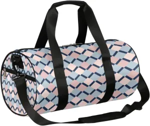 Ethnic Rhombus Bright Gym Bag Small Gym Duffel Bags for Men Women Overnight Weekender Bag Lightweight Sport Duffle Bag Carry On Gymbag